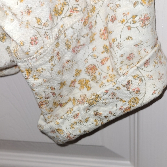 Ruff Hewn Cream, Orange, Yellow Floral Blouse Cottagecore 3X - Picture 5 of 8